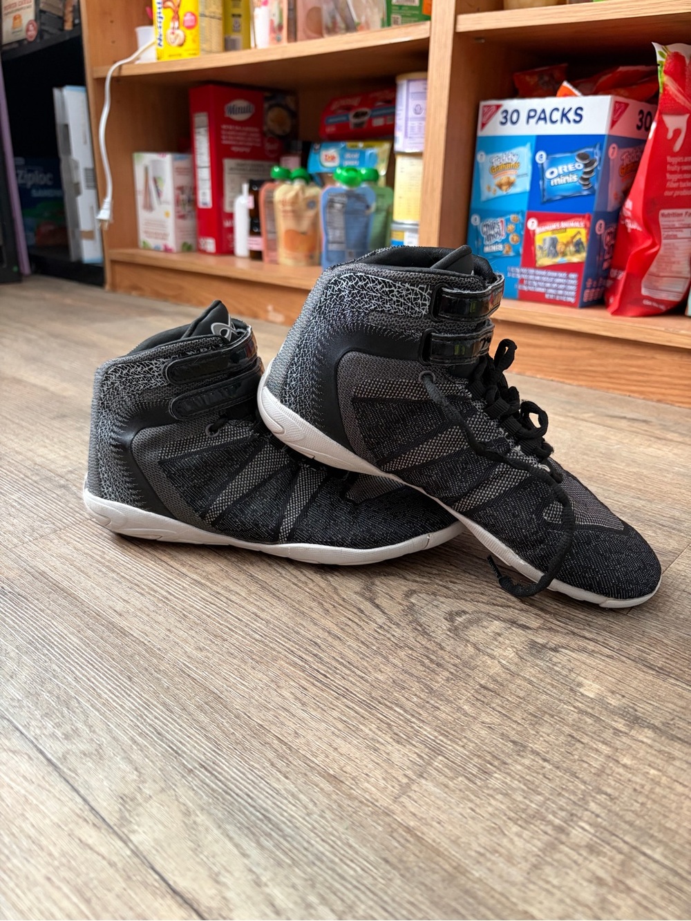 Nfinity Titan Onyx Cheerleading Shoes in Black and Gray